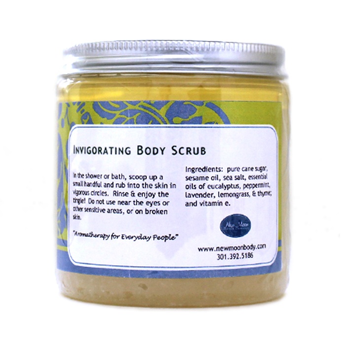 Invigorating Hand and Body Scrub New Moon Bodywork and Botanicals